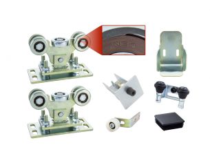 Wózki Premium WBR-5B do bramy przesuwnej 80x80x5, 5 rolek...