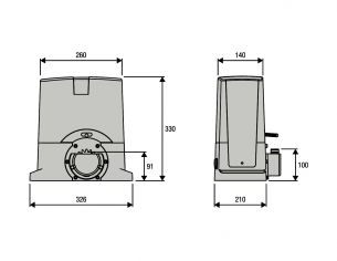 Napęd bramy przesuwnej Beninca BULL6M 2
