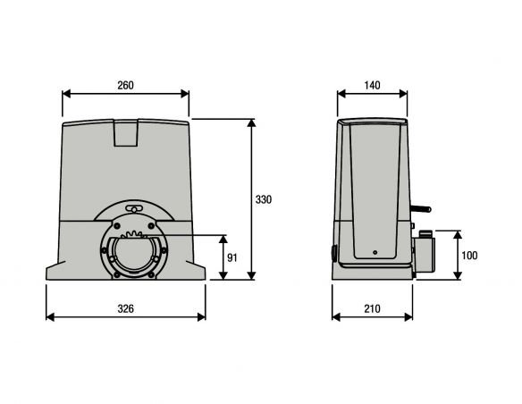 Napęd bramy przesuwnej Beninca BULL6M