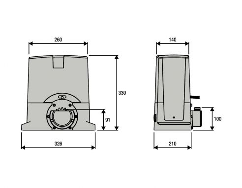 Napęd bramy przesuwnej Beninca BULL8MOIL.S